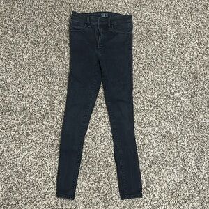 Black Abercrombie and Fitch Simone high rise super skinny jeans size 25 / 0s